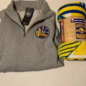Golden State Warriors Men Sweater and Blanket